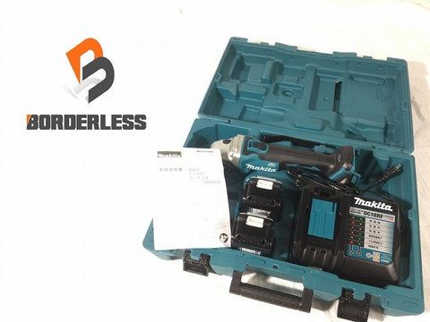 ☆未使用品☆makita マキタ 18V 100mm 充電式ディスクグラインダー GA404DRGXN バッテリ2個(18V6.0Ah) 充電器 ケース付