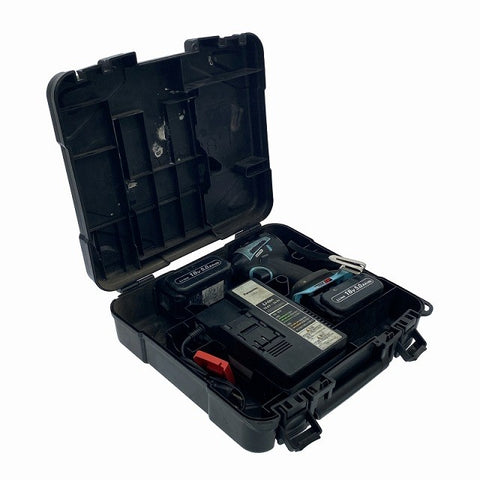 ☆中古品☆Panasonic パナソニック 14.4V/18V 充電インパクトドライバー EZ75A7 バッテリ2個(18V 5.0Ah)充電器 ケース付 コードレス119416 - 0