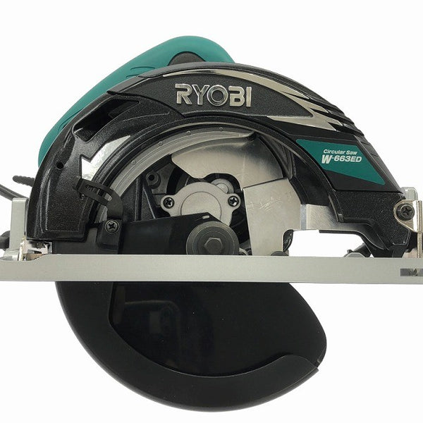 ☆未使用品☆RYOBI リョービ 100V 165mm 電子丸ノコ W-663ED 左傾斜仕様 コード式 電子マルノコ 電子丸のこ 電子丸鋸 切断機128414 - 8
