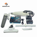 ☆比較的綺麗☆makita マキタ 40Vmax 充電式クリーナー CL001G 白 バッテリ2個(2.5Ah) 充電器 サイクロンアタッチメント付119907 - 1