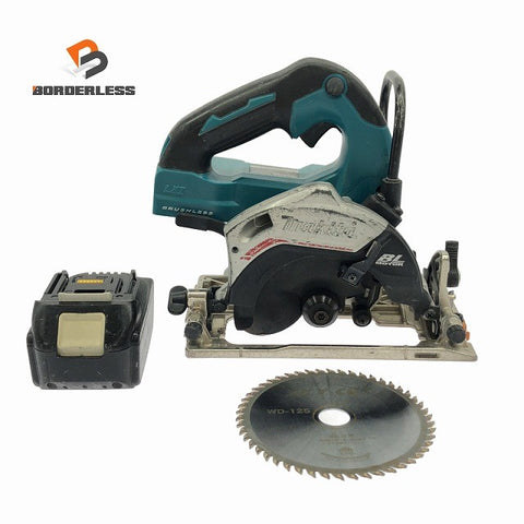 ☆中古品※コメント必読☆makita マキタ 18V 125mm 充電式マルノコ HS474D バッテリ1個(18V3.0Ah)付 コードレス丸のこ 丸ノコ128375