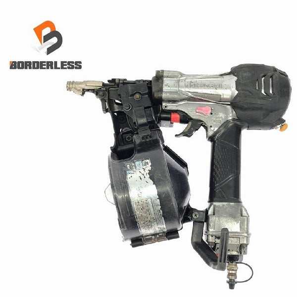 ☆中古品☆HITACHI 日立工機 50mm 高圧 ロール釘打機 NV50HR(S) パワー切り替え機構 エアダスタ付き エア工具 エアツール - 1