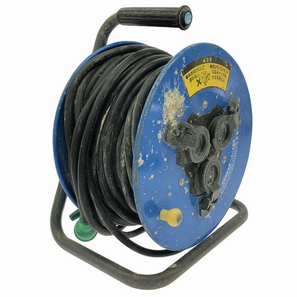 ☆中古品☆HATAYA ハタヤ 畑屋 100V 30m 業務用戦力リール BN-30KBF 屋外用 防雨型 コードリール 電工ドラム 延長コード134643 - 2