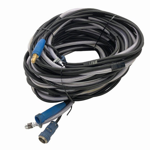☆極美品☆堺電業 TIG用 延長ケーブル 20m 22sq/22スケ TIG溶接機用 TIG延長ケーブルセット パワーケーブル キャブタイヤケーブル134824 - 0