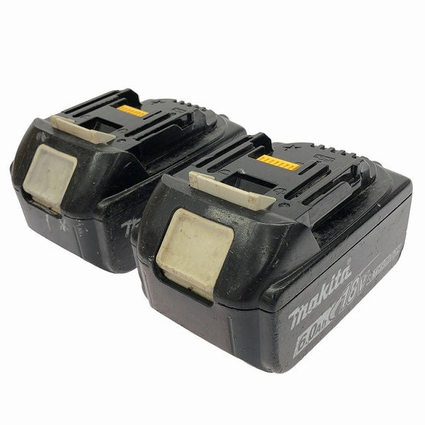 ☆中古品4個セット☆ makita マキタ 18V 6.0Ah 純正リチウムイオンバッテリー BL1860B LITHIUM-ION 雪/飛行機マーク133422 - 2