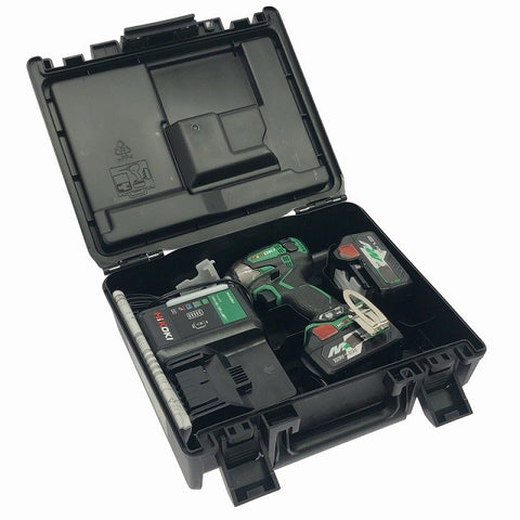 ☆美品☆HiKOKI ハイコーキ 18V コードレスインパクトドライバ WH18DDL2 2LXPK ( L ) バッテリー2個(BSL36A18) 充電器 ケース付116893 - 0