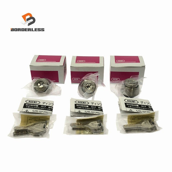 ☆未使用3個セット☆AGENT エージェント ディンプル取替用シリンダー LS5-BH シルバー ディンプルキー5本付 美和ロック対応129580 - 1
