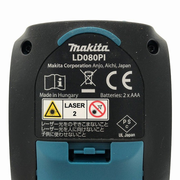 ☆長期保管品☆makita マキタ レーザー距離計 LD080PI 傾斜センサー付き 測定可能範囲 5cm～80m ケース付 距離測定器 光学測定器  116486 - 6
