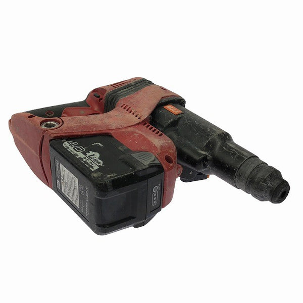 ☆中古品☆MAX マックス 25.2V 充電式ブラシレスハンマドリル PJ-R266-B2C/40A バッテリ2個(4.0Ah)充電器 ケース付 穴あけ加工128915 - 5
