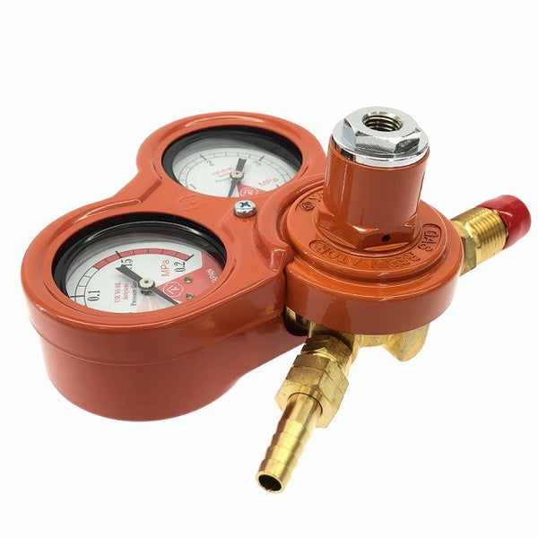 ☆未使用品☆YAMATO ヤマト産業 溶断用 アセチレン調整器 SSジュニア N-SSJ-AC アセチレン用 ガス調整器 圧力調整器 レギュレーター131309 - 2