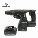 ☆中古品☆makita マキタ 18V 充電式ハンマドリル HR244D 黒 バッテリ1個(6.0Ah)付 コードレス ハンマードリル132289 - 1