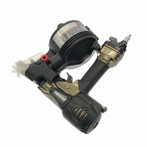 ☆比較的綺麗☆HiKOKI ハイコーキ 65mm 高圧 ロール釘打機 NV65HR2(S) ケース付 パワー切替機構付 エア釘打機 コイルネイラ117366 - 7
