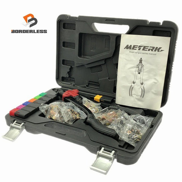 ☆中古比較的綺麗☆METERK リベットナットツールセット ナットリベッター ハンドナッター ハンドリベッター 手動式134794 - 1