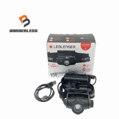 ☆中古美品☆ LEDLENSER レッドレンザー 充電式LEDヘッドライト H5RCore 本体のみ 500ルーメン USB充電 116592