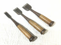☆中古品☆瓢箪 ひょうたん印 追い入れ鑿 9本セット 1分/3mm～1寸6分/48mm 追入れ鑿 叩き鑿 ノミ のみ 大工道具 木材加工111144 - 5