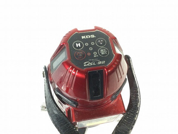 ☆中古品☆KDS ムラテック レーザー墨出し器 DSL-92 電子正準 高輝度 フルライン 受光器 LRV-4 ケース付 ゴーグル付128208 - 9