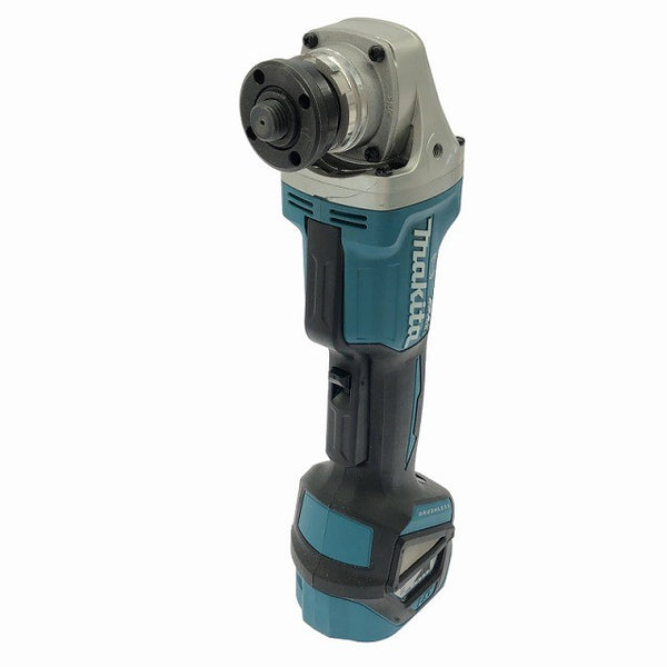 ☆中古美品☆ makita マキタ 18V 125mm 充電式ディスクグラインダー GA518D 青/ブルー 本体+パーツ129778 - 2