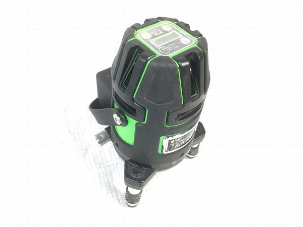 ☆比較的綺麗☆STS 電子整準式グリーンレーザー墨出器 ELG-440 バッテリー1個 充電器 受光機 付属品 ケース付き 測定 計測 光学116302 - 4