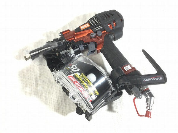 ☆未使用品☆MAX マックス 50mm 高圧コイルネイラ HN-50N4(D)-R マイスターレッド エアー/ロール 釘打機 /釘打ち機 エアツール133423 - 7