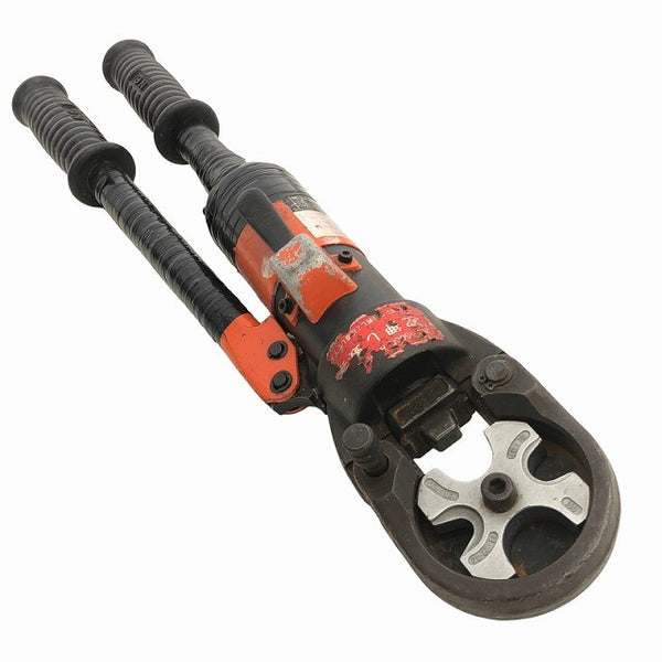 ☆中古品☆NISHIDA 西田製作所 油圧端子圧着機 NC-150DR-H ダイス4個 ケース付 手動式 油圧式 圧着工具136872 - 5