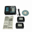 ☆極美品☆makita マキタ 18V 125mm 充電式マルノコ HS474DRGXB バッテリー2個(18V 6.0Ah)充電器 鮫肌 ケース付 丸のこ 丸鋸 112878 - 10