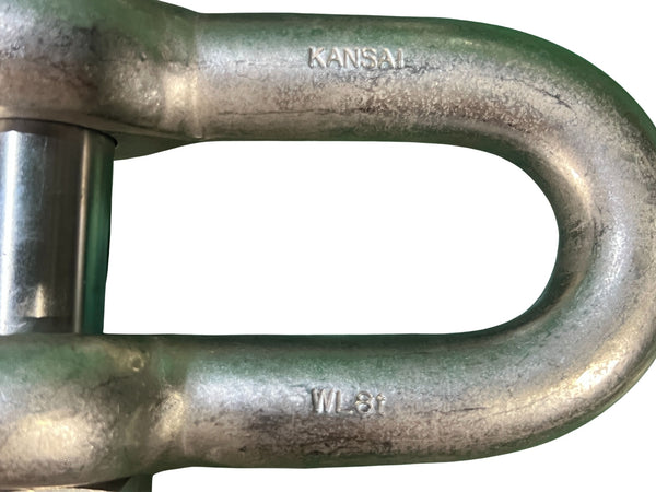 ☆中古美品4個セット☆KANSAI 関西工業 シャックル S1 WLL8t ピン付 荷重8ton/8.0ton ストレートタイプ シャコ 吊り具 玉掛け134845 - 6