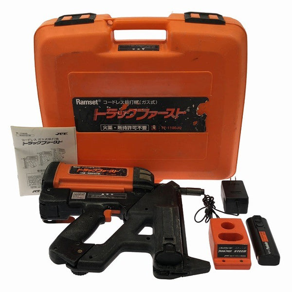☆中古品☆Ramset ラムセット 6V コードレス鋲打機 トラックファースト TF-1100JQ バッテリー2個 充電器 ケース付き135739 - 3