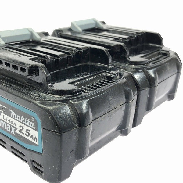 ☆中古品2個セット☆ makita マキタ 40Vmax 2.5Ah 純正リチウムイオンバッテリー BL4025 リチウムイオン電池 蓄電池 充電池115466 - 7