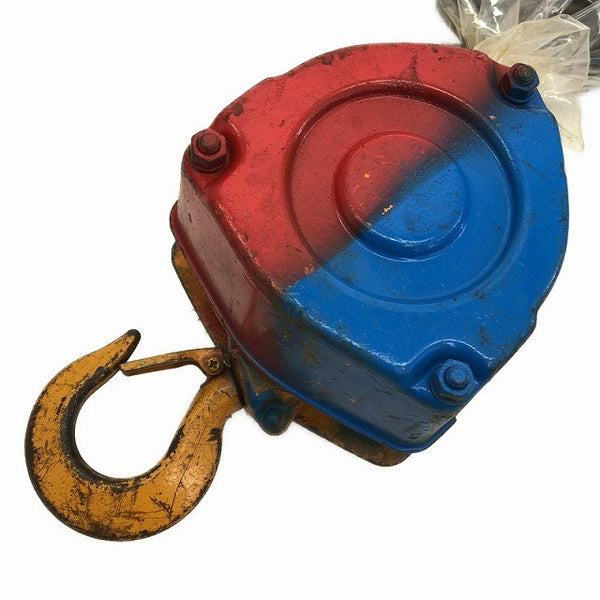 ☆中古品2個セット☆KITO キトー チェーンブロック M3形 CB010 荷重1.0ton/1ton 揚程2.5m 手動式 チェンブロック 吊り具 荷揚げ機135682 - 2