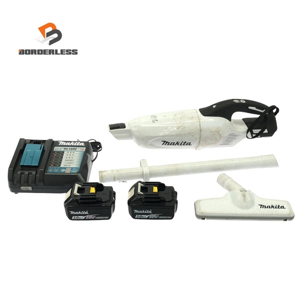 ☆中古品☆makita マキタ 18V 充電式クリーナー CL281FD バッテリ2個(18V3.0Ah) 充電器付 コードレス 掃除機 電動工具118672 - 1