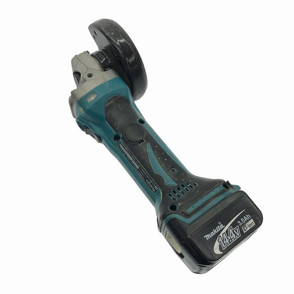 ☆中古品☆makita マキタ 14.4V 100mm 充電式ディスクグラインダ GA400D バッテリ2個(14.4V3.0Ah) 充電器 ケース付 コードレス 117707117707 - 7