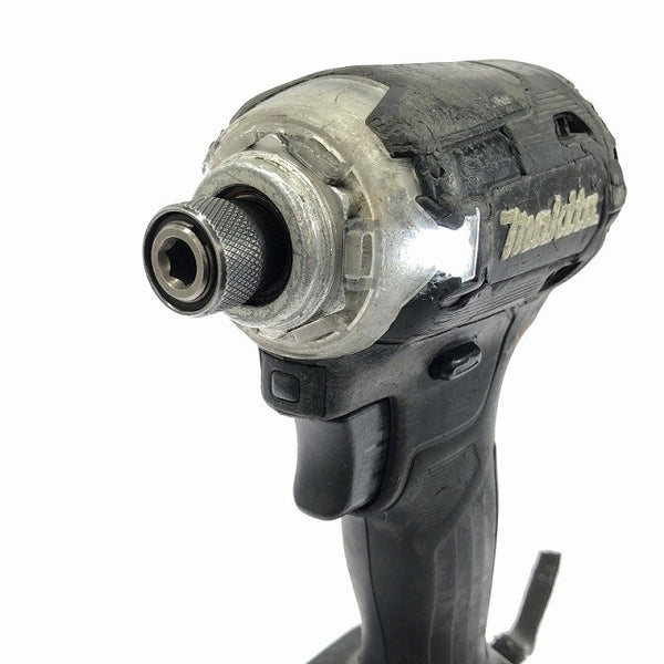 ☆中古品☆makita マキタ 14.4V 充電式インパクトドライバー TD161D 黒/ブラック バッテリ1個(14.4V4.0Ah) 充電器付 コードレス - 6