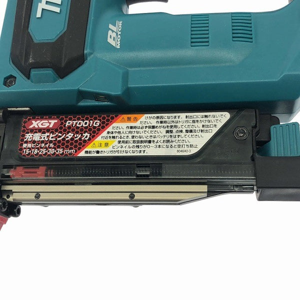 ☆極美品☆makita マキタ 40Vmax 充電式ピンタッカー PT001GZK 本体+ケース コードレス バッテリー式 ピンネイラ ピン釘打機117181 - 9