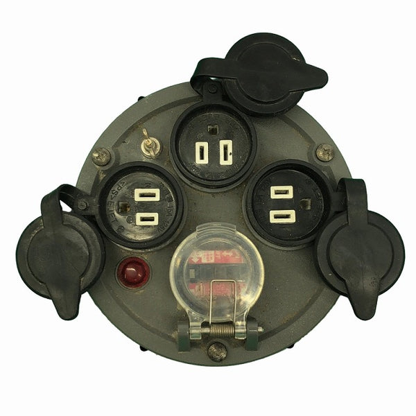 ☆比較的綺麗です☆NICHIDO 日動工業 100V 屋外型電工ドラム 型番不明×1 漏電ブレーカー付 コードリール - 6