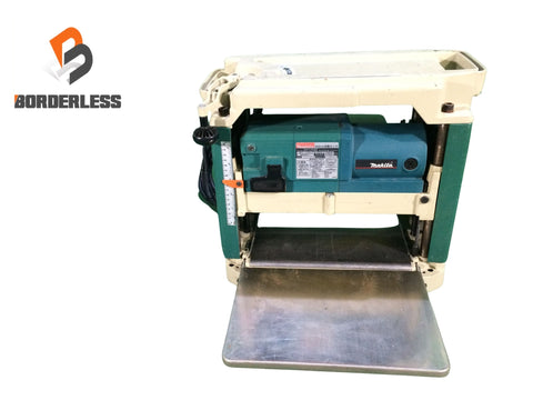 ☆中古品☆makita マキタ 100V 304mm 自動カンナ 2012NB 定盤固定式 替刃式 自動かんな盤 プレーナー 研磨機 大工道具118042