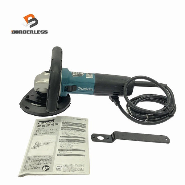 ☆中古極美品☆makita マキタ 100V 125mm 電子コンクリートカンナ PC5010C コード式 コンクリート用 電動かんな 電気カンナ136218 - 1