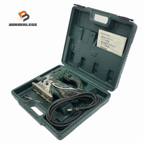 ☆中古品☆HITACHI 日立工機 ジグソー CJ110MV 切断 木工 電子ジグソー 電動工具123324