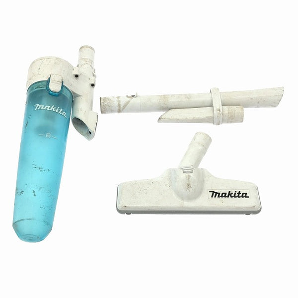 ☆中古品☆makita マキタ 18V 充電式クリーナー CL281FD 白 本体＋サイクロンアタッチメント＋パイプ＋ノズル付 コードレス113650 - 10