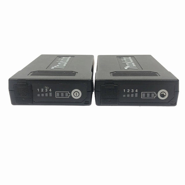 ☆中古品セット☆makita マキタ 3.6V リチウムイオン薄型バッテリー2個 BL1055B ファン＋ACアダプタ＋ファンケーブル付135777 - 8
