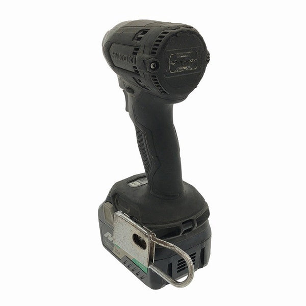 ☆中古品☆ HIKOKI ハイコーキ 18V コードレスインパクトドライバー WH18DC 黒 マルチボルトバッテリー2個(2.5Ah)充電器+ケース117384 - 7