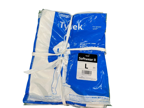 ☆未使用品☆DUPONT デュポン 化学防護服 Tyvek タイベックソフトウェア2型 Lサイズ ホワイト/白 100枚入129940 - 8