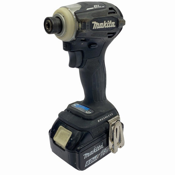 ☆中古品☆ makita マキタ 18V 充電式インパクトドライバ TD172DRGXB バッテリー2個(6.0Ah)充電器+ケース130202 - 4