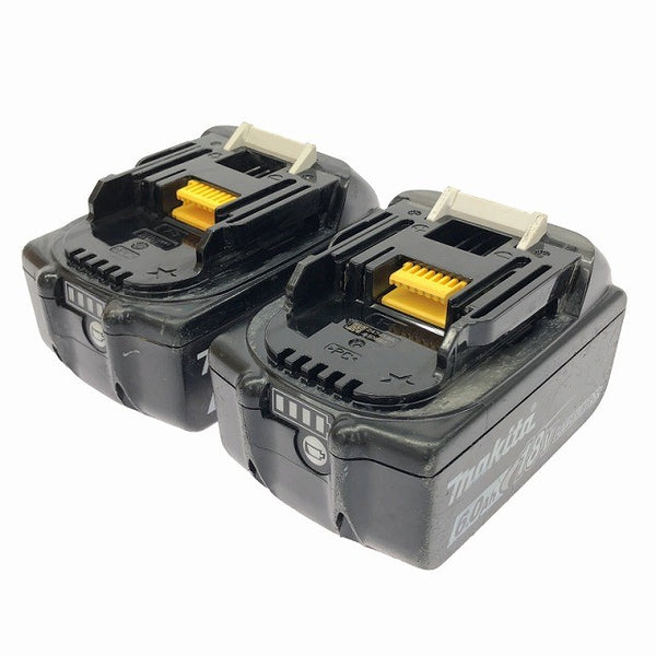 ☆中古品2個※15回と20回☆makita マキタ 18V 6.0Ah 純正 リチウムイオンバッテリー BL1860B 雪マーク 急速充電対応 残量表示付134784 - 4
