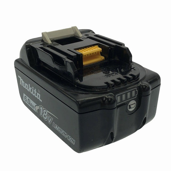 ☆中古美品☆ makita マキタ 18V 6.0Ah 純正リチウムイオンバッテリー BL1860B 急速 残量 蓄電 LITHIUM-ION 雪/飛行機 - 5