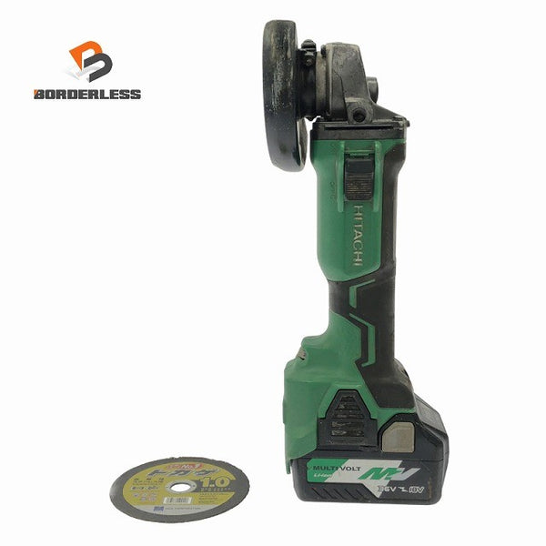 ☆中古品☆ HITACHI 日立工機 18V 100mm コードレスディスクグラインダ G18DBVL 本体+マルチボルトバッテリー1個(2.5Ah)129623 - 1