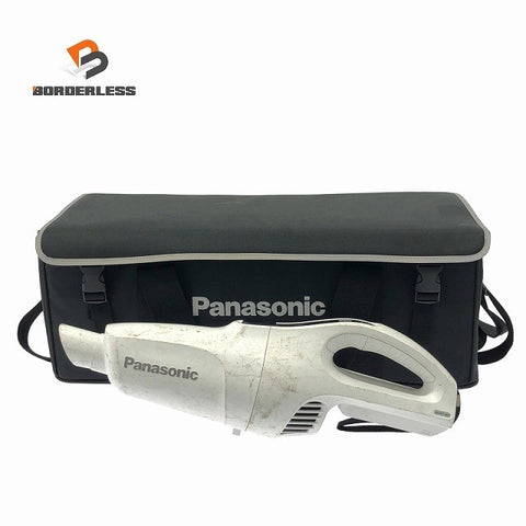 ☆中古品☆Panasonic パナソニック 14.4V/18V 工事用充電クリーナー EZ37A3 白 本体＋ソフトケース 充電式 コードレス 掃除機117891