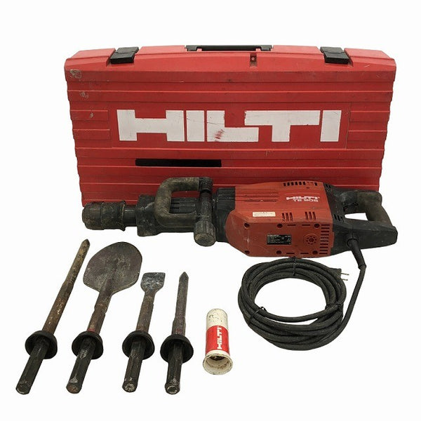 ☆中古品☆HILTI ヒルティ 100V 電動ハツリ機 TE905 ケース付 電動ハンマー コンクリートブレーカー はつり機 斫り機 破砕 粉砕130674 - 3