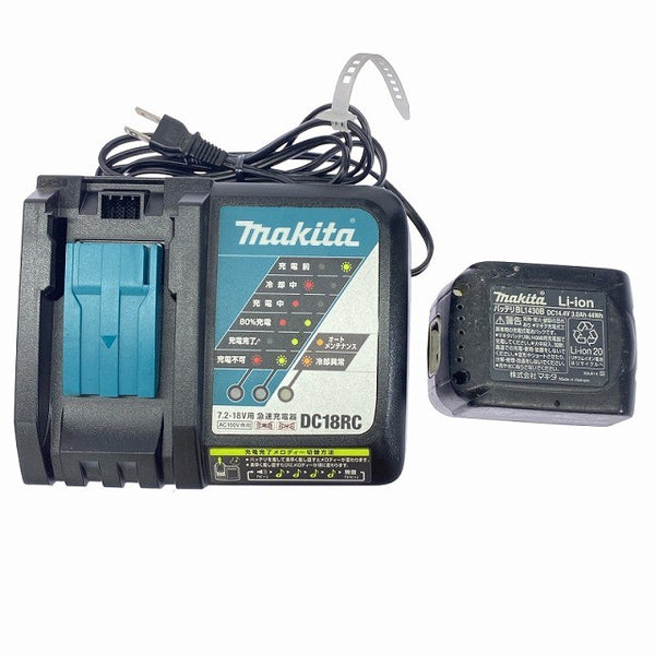 ☆中古品☆makita マキタ 14.4V 充電式インパクトドライバー TD138D 青/ブルー バッテリ1個(14.4V 3.0Ah) 充電器付 電動工具 - 10