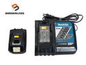 ☆中古品セット☆makita マキタ 18V 6.0Ah 純正 リチウムイオンバッテリー BL1860B 急速充電器 DC18RF リチウムイオン電池138795 - 1