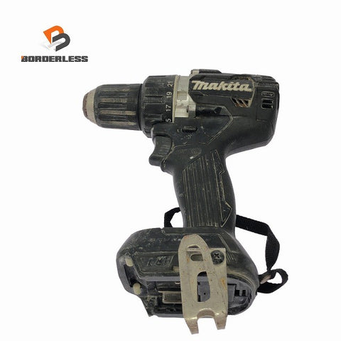☆中古品☆makita マキタ 18V 充電式ドライバドリル DF484D 本体のみ ブラック/黒 電動工具 穴あけ加工 締め付け131719